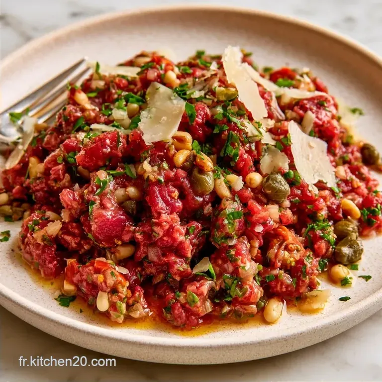 Tartare De B&oelig;uf &Agrave; L Italienne Au Parmesan