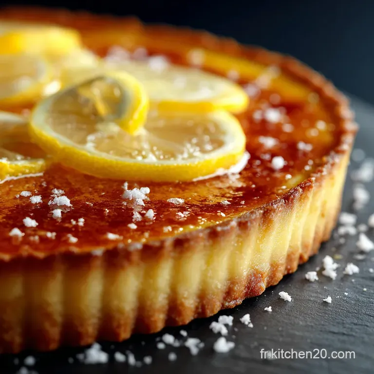 Tarte Au Citron La Recette Classique De P&acirc;tissier Pour Un &Eacute;quilibre Parfait presentation