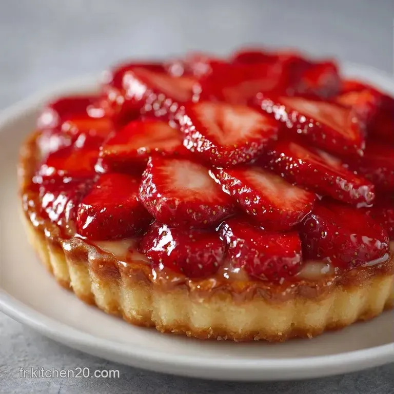 Une part de tarte aux fruits rouges pos&eacute;e sur une assiette blanche, r&eacute;v&eacute;lant des couches de cr&egrave;me et un biscuit sabl&eacute;.