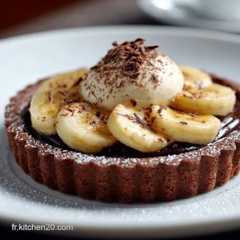 Tarte Chocolat Banane Sans Sucre Ajout&eacute; : La Recette Chef Pour Diab&eacute;tiques presentation