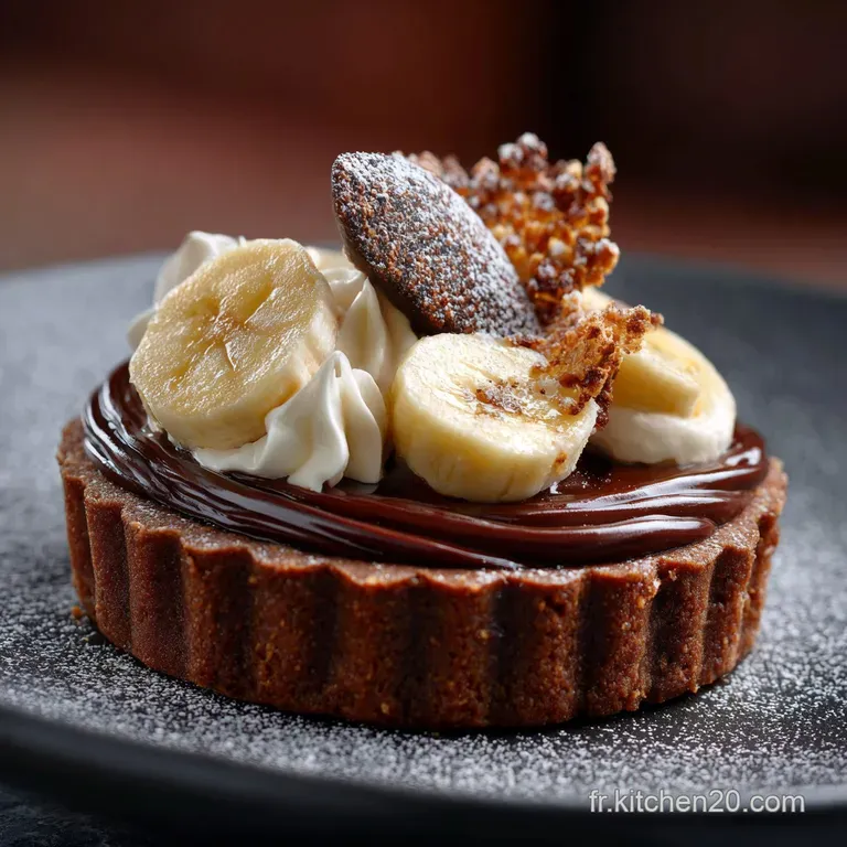 Tarte Chocolat Banane sans sucre ajout&eacute; : La recette chef pour diab&eacute;tiques
