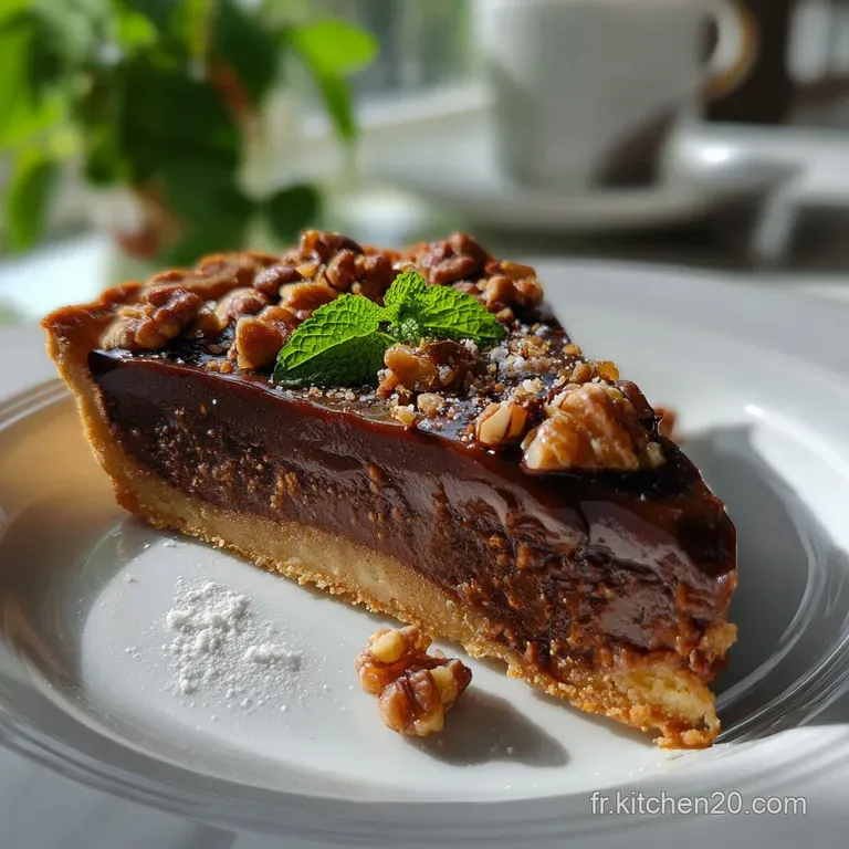 La Tarte Au Chocolat Pralin Maison: Le Dessert Parfait presentation