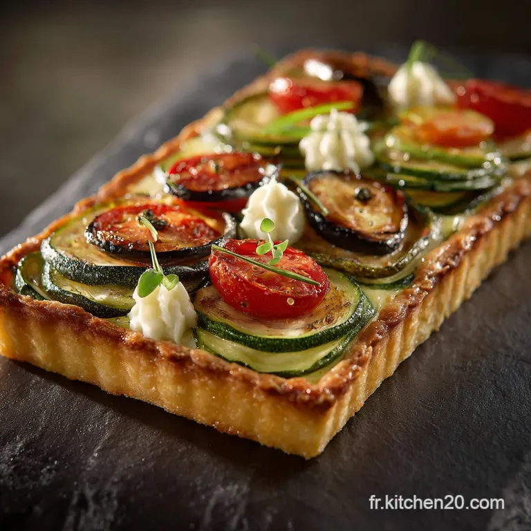Tarte Aux Courgettes Et Aux Tomates : La Version Proven&ccedil;ale Au Ch&egrave;vre Frais presentation