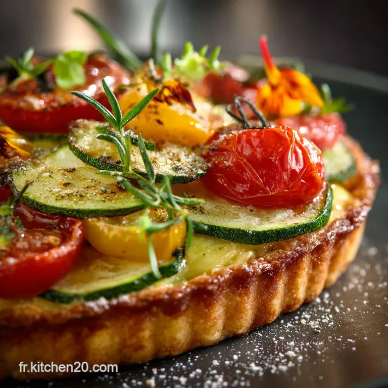 Tarte aux Courgettes et aux Tomates : La version proven&ccedil;ale au ch&egrave;vre frais