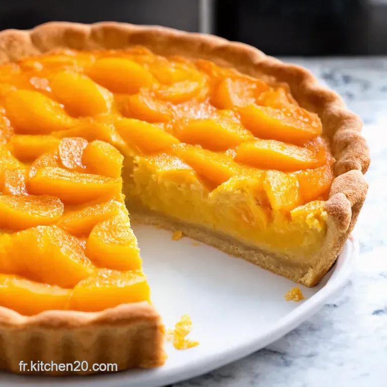 Tarte Soleil Aux Abricots Sucre Roux presentation