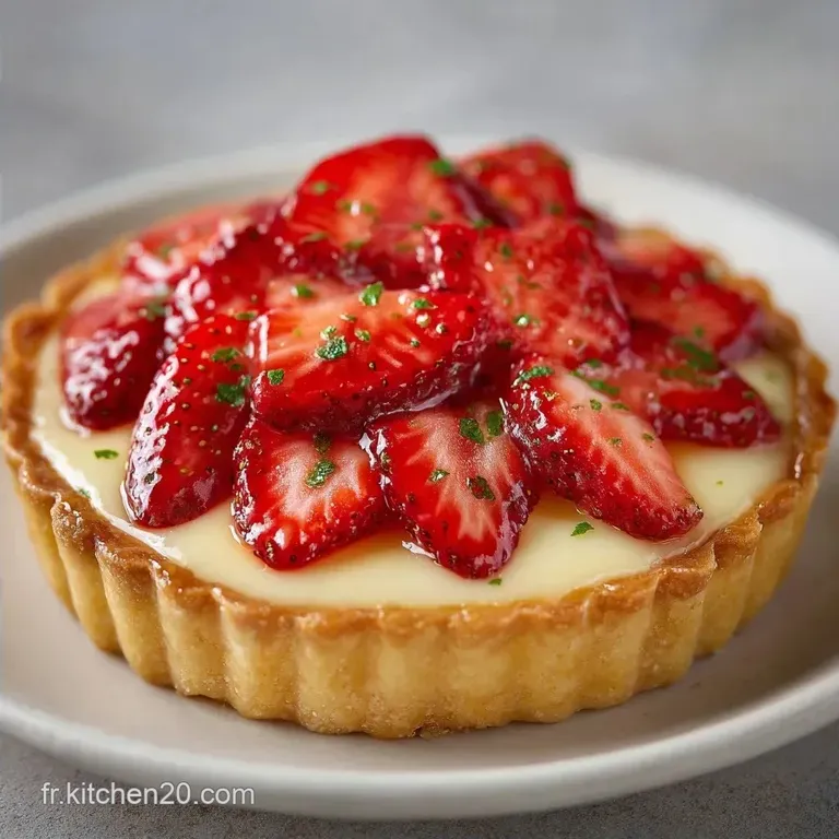 Tartelette Fraises P&acirc;tissi&egrave;re Maison : Fondante et Croquante