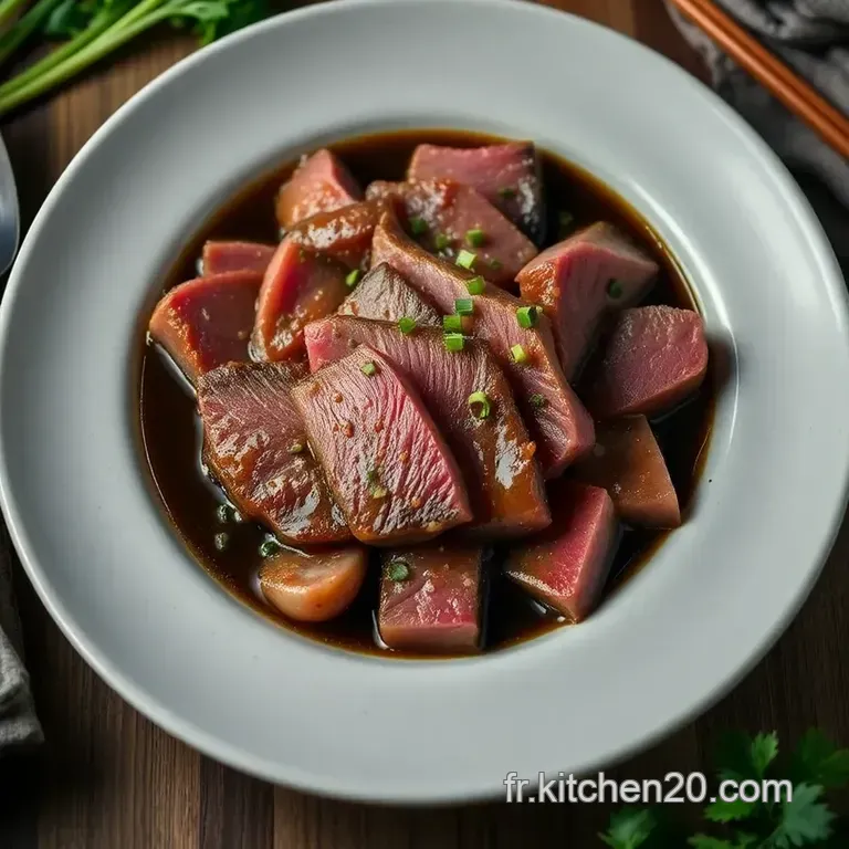 Tataki De B&oelig;uf : &Eacute;clats De Saveur Et De Fra&icirc;cheur presentation