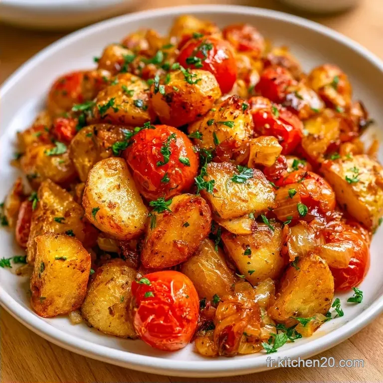 Terre Au Four aux Tomates et Oignons