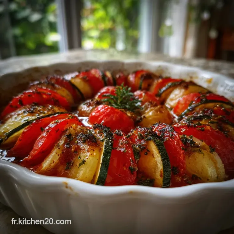 Le Dlicieux Tian Aux Lgumes Mditerranens Simplifi&eacute; presentation