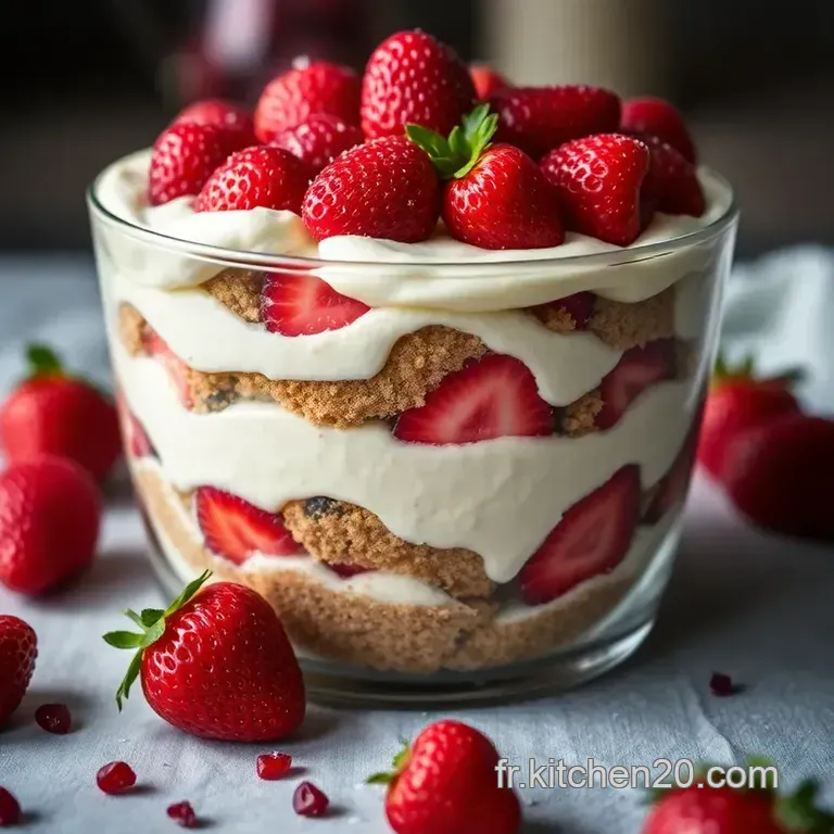 Tiramisu Aux Fraises: Douceur Estivale presentation