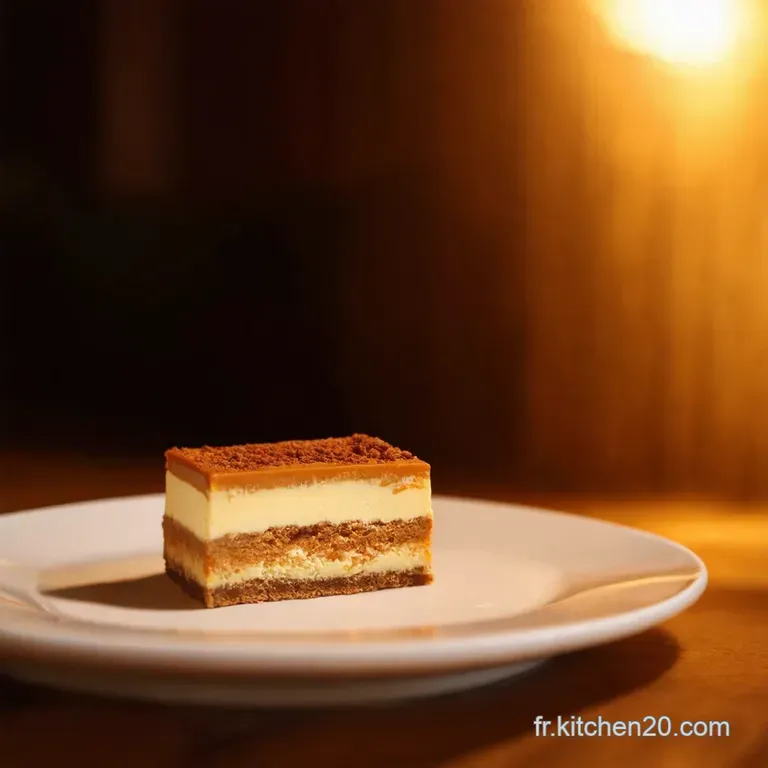 Tiramisu Douceur Normande Caramel Beurre Sal&eacute; Pommes presentation