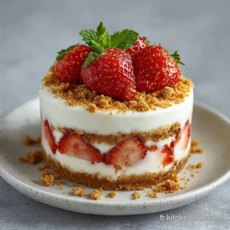 Tiramisu Fraise Speculoos : Velout&eacute; et Croquant