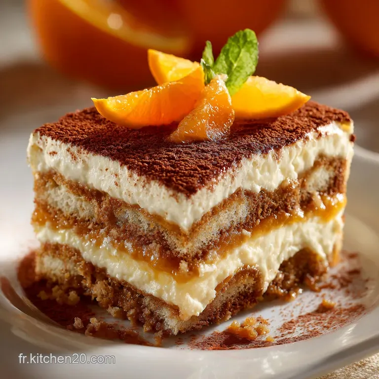 Tiramisu Orange Sans Sucre Ajout&eacute; Le Classique Azur&eacute;en Sans Remords presentation