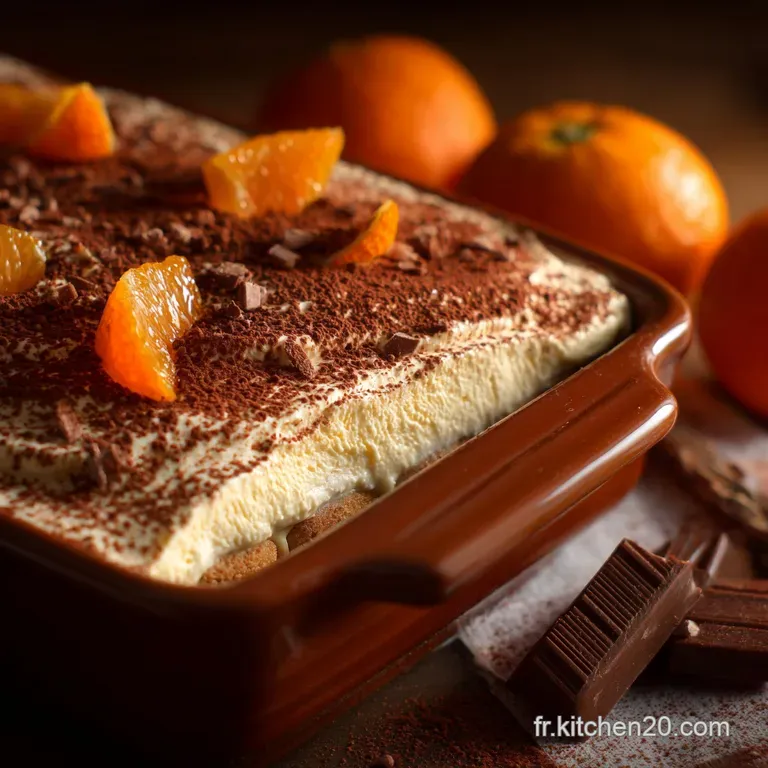 Tiramisu Orange sans sucre ajout&eacute; Le classique Azur&eacute;en sans remords
