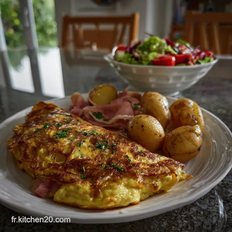 La Tortilla de Patatas et Jambon : Moelleux Garanti