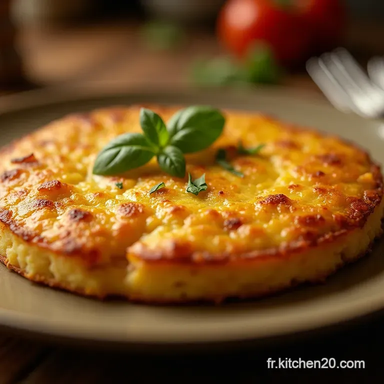 La Tortilla De Patatas De Grandm&egrave;re L&oelig;uf Espagnol Inratable presentation