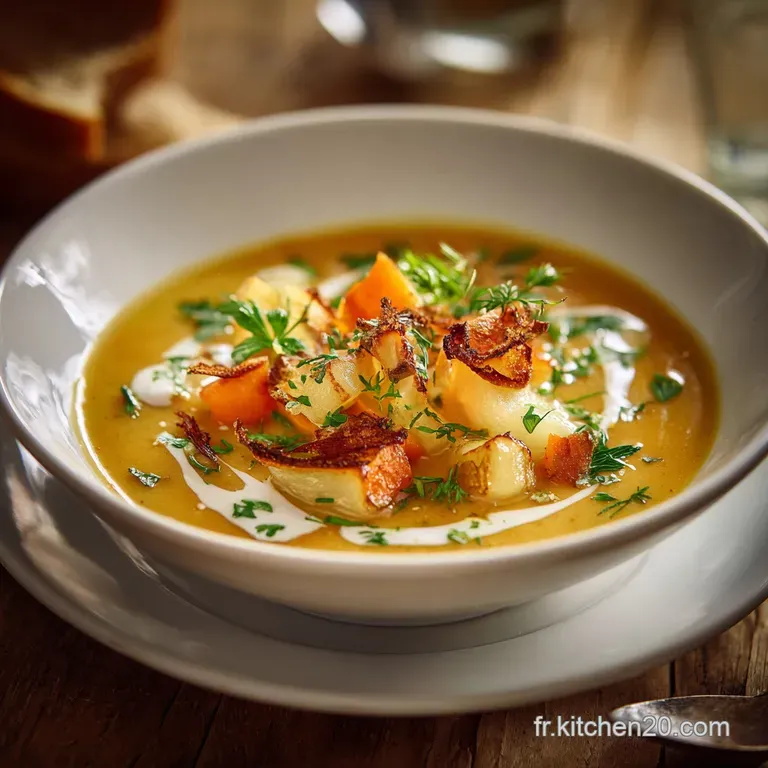 Le Velout&eacute; Revigorant Poireaux Carottes Pommes De Terre Le Classique L&eacute;ger presentation