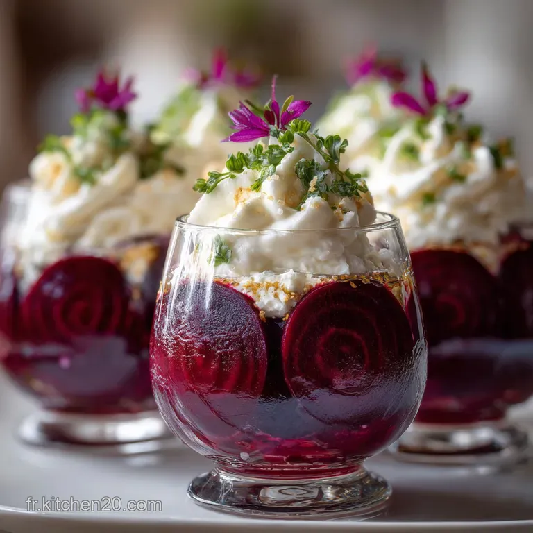 Verrines de Betterave et Fromage Frais