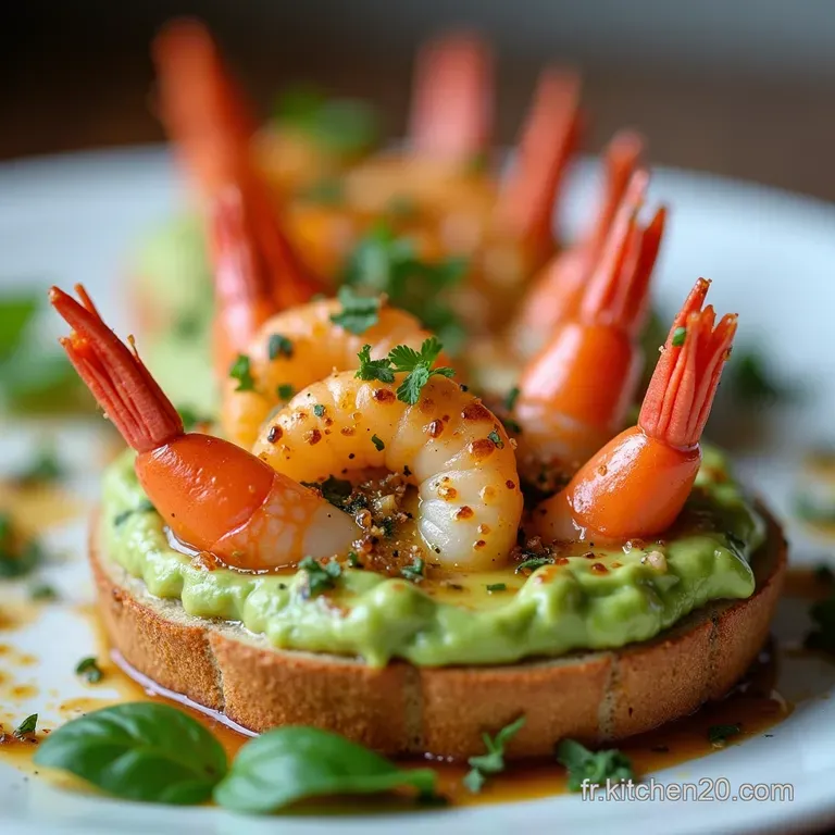 Verrines dAvocat Crevettes Grill&eacute;es au Citron Vert et Granit&eacute; de TomateBasilic