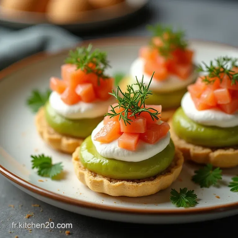 Millefeuille Express de B&ucirc;cheron Tartare de Saumon Aneth et Pomme Verte
