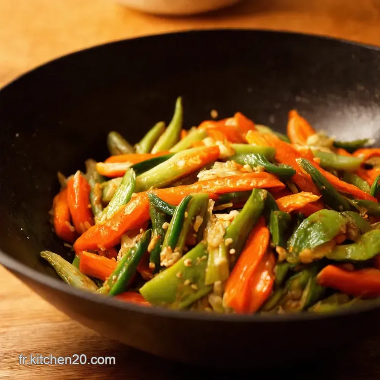 Wok De L&eacute;gumes Croquants &Agrave; Lokara presentation