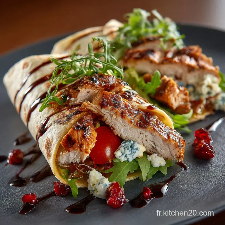 Le Wrap Prot&eacute;in&eacute; Tonique Poulet Effiloch&eacute; Cr&eacute;m&eacute;e aux Herbes Fra&icirc;ches